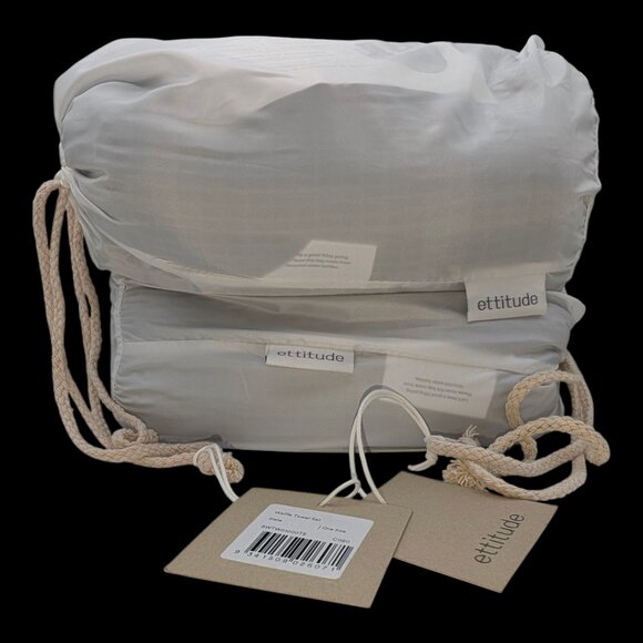 Ettitude Bamboo Waffle Towel Sets (Includes 2 sets/bags) - Picture 3 of 4